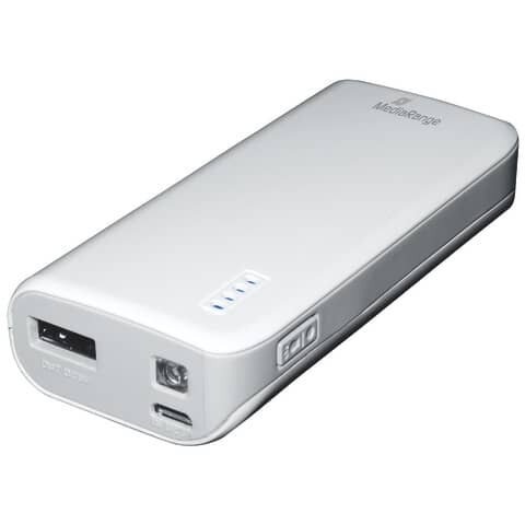MediaRange MR751 Powerbank 5.200 mAh weiß