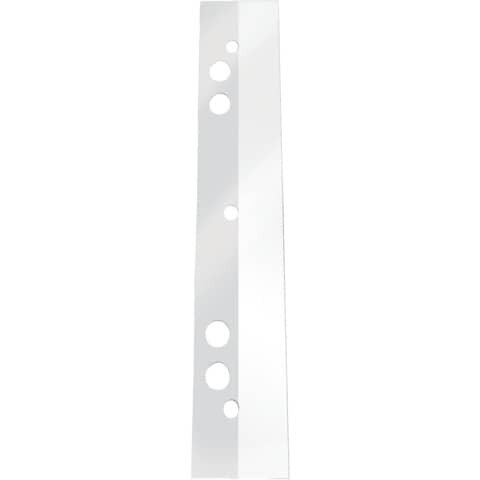 Q-CONNECT Abheftstreifen mit Universallochung - A5, 12,5 cm lang, 10 Stück