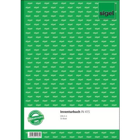 SIGEL Inventurbuch IN415