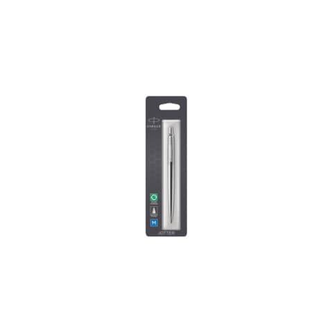 PARKER Kugelschreiber Jotter Edelstahl C.C. - M, Schreibfarbe blau, Blister