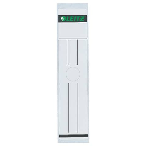10 LEITZ Ordneretiketten 6093 grau für 8,0 cm Rückenbreite
