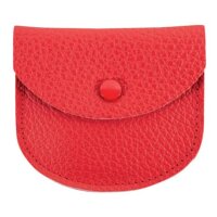 Rosenkranzetui - Leder, 7,5 x 6,5 cm, rot