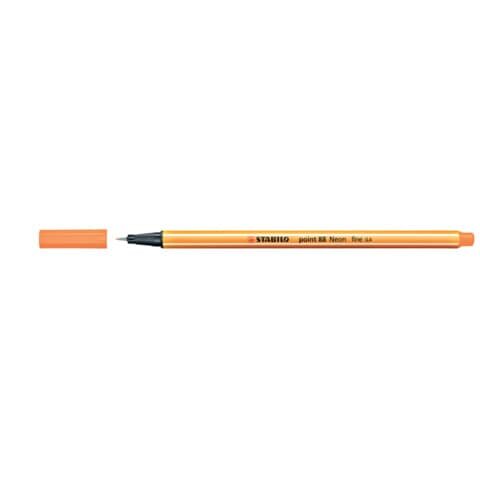 STABILO Fineliner - point 88 - Neonfarbe, leuchtfarbenorange