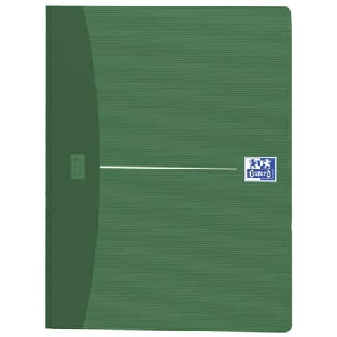 OXFORD Notizbuch Office Essentials DIN A5 kariert, blau/grün/rot/grau Softcover 192 Seiten