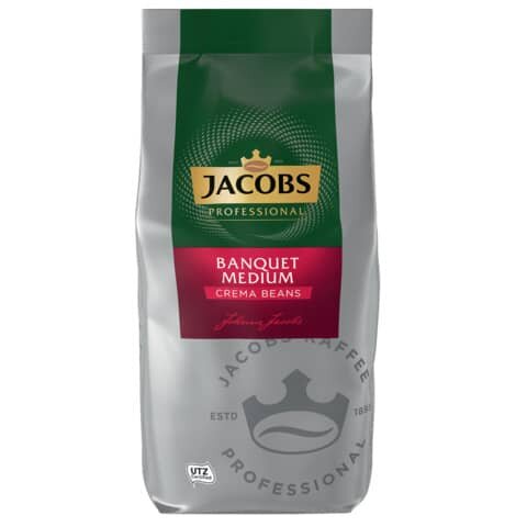 JACOBS PROFESSIONAL JACOBS BANQUET MEDIUM Crema Kaffeebohnen, Arabica- und Robustabohnen kräftig, 1,0 kg