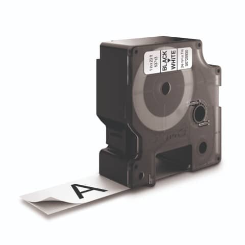 DYMO Schriftband D1 53713 S0720930, 24 mm schwarz auf weiß
