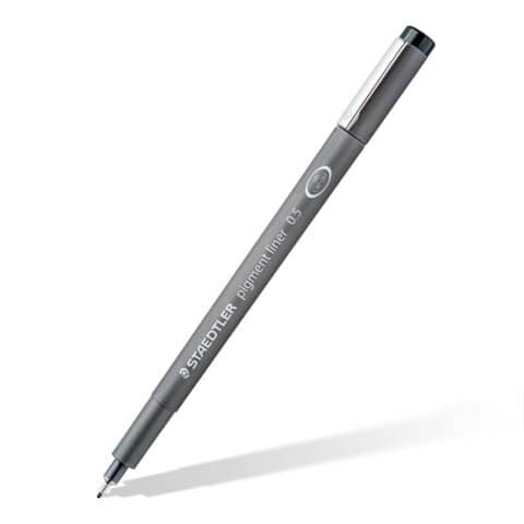 STAEDTLER pigment liner 308 Fineliner schwarz 0,1 + 0,3 + 0,5 + 0,7 mm, 4 St.