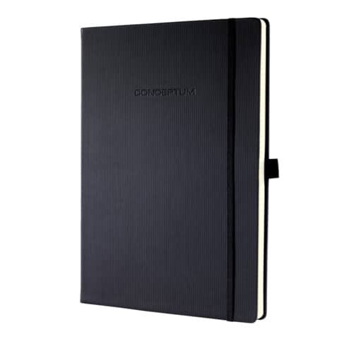 SIGEL Notizbuch Conceptum® ca. DIN A4 liniert, schwarz Hardcover 194 Seiten