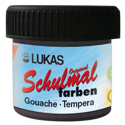 nerchau LACUFA Schulmalfarben schwarz 10x 18,0 ml