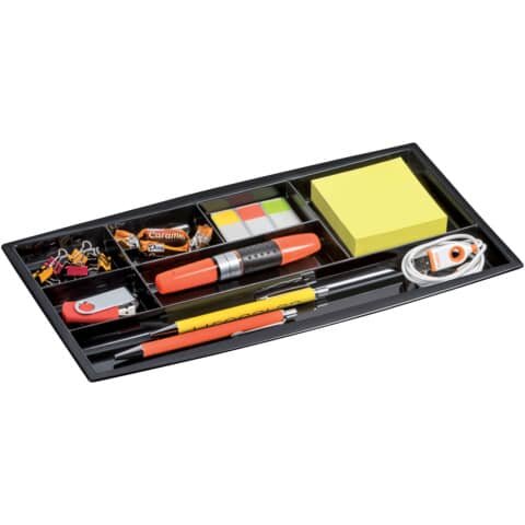 CEP Schubladeneinsatz - 7 Fächer, schwarz