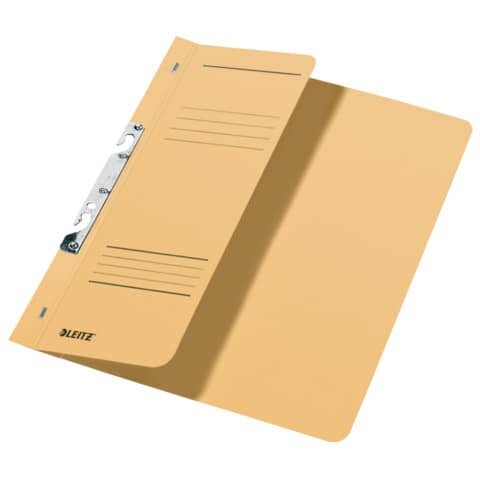 LEITZ 3744 Schlitzhefter, 1/2-Vorderdeckel, A4, kfm. Heftung, Manilakarton 250 g/qm, chamois