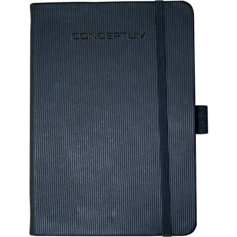 SIGEL Notizbuch Conceptum® ca. DIN A4 blanko, schwarz Hardcover 194 Seiten