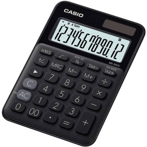 CASIO MS-20UC Tischrechner schwarz