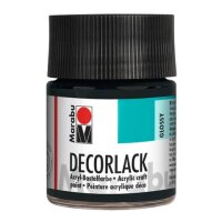 MARABU Decorlack Acryl - Schwarz 073, 50 ml
