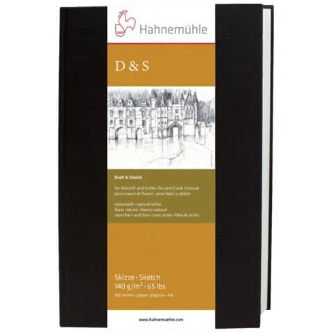 HAHNEMÜHLE Skizzenbuch D&S - A6, 140 g/qm, 62 Blatt