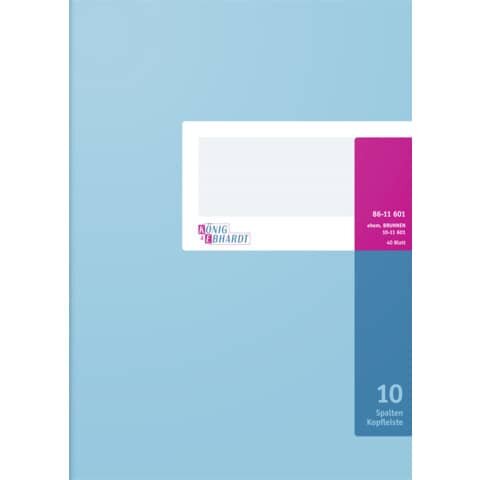 KÖNIG & EBHARDT Spaltenbuch 86-11601 10-Spalten, 32 Zeilen Spalten