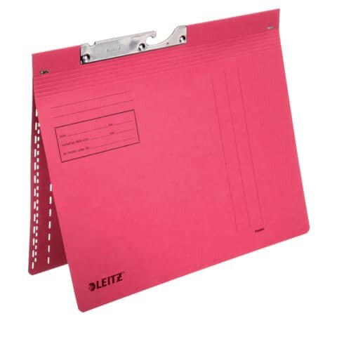 LEITZ 2014 Pendelhefter Combi - kfm. Heftung, Manilakarton (RC), rot