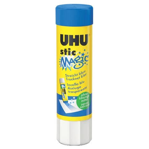 UHU stic MAGIC Klebestift - 8,2 g, ohne Lösungsmittel, farbig