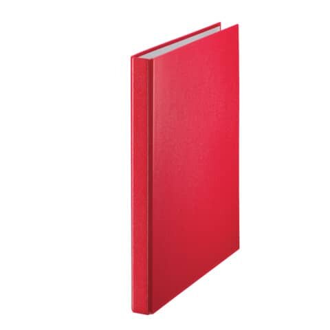 LEITZ 4209 Standard Ringbuch, 2 Ringe - A4, Ring-Ø 16 mm, rot