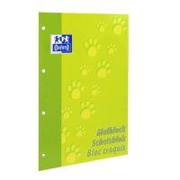 OXFORD Schule Malblock A4, 100 Blatt, blanko, 90 g/qm,...