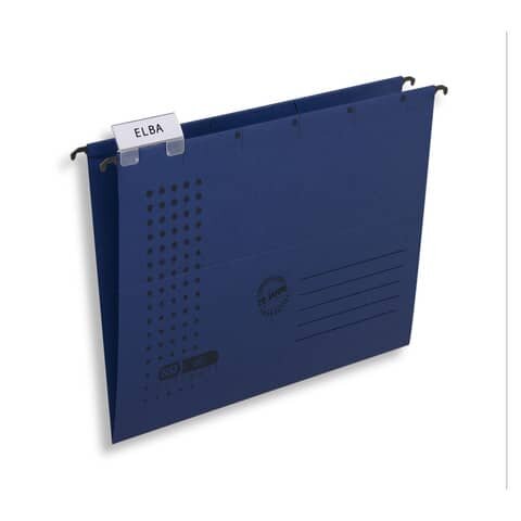ELBA Hängemappe chic - Karton (RC), 230 g/qm, A4, dunkelblau
