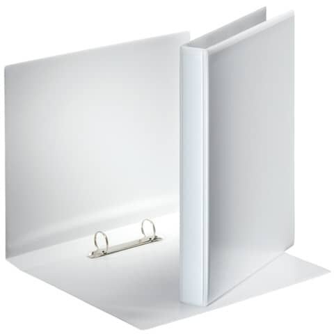 ESSELTE Ringbuch Präsentation, mit Taschen, A4, PP, 2 Ringe, 25 mm, weiß