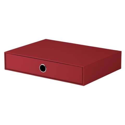 RÖSSLER Schubladenbox SOHO - einzel Schublade für A4, rot