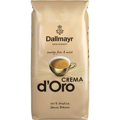 Dallmayr CREMA dOro Kaffeebohnen, Arabicabohnen mild, 1,0 kg