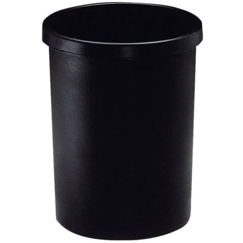 M+M Papierkorb, 33 Liter - schwarz, Ø min/max: 290/335 / 430 mm hoch