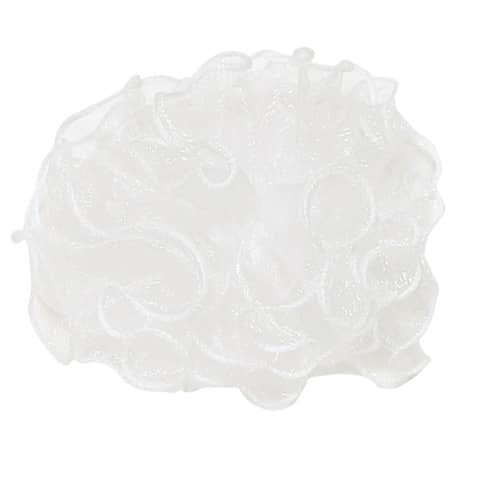 WIEDEMANN Kerzenmanschette - weiß, Organza