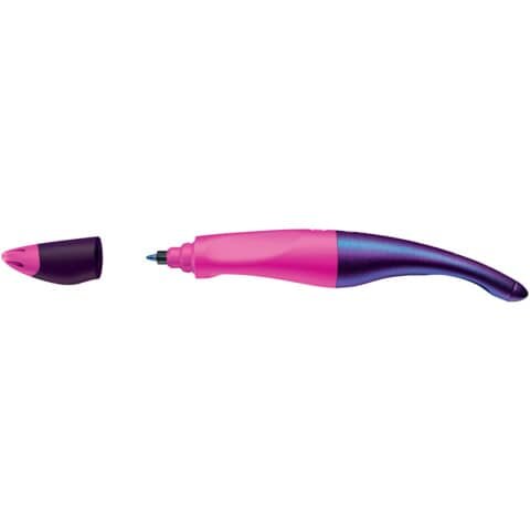 STABILO Tintenroller EASYoriginal Rechtshänder - Holograph Edition in magenta, inkl. Patrone