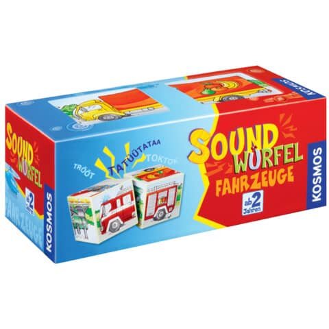 KOSMOS SOUNDWÜRFEL FAHRZEUGE Geschicklichkeitsspiel
