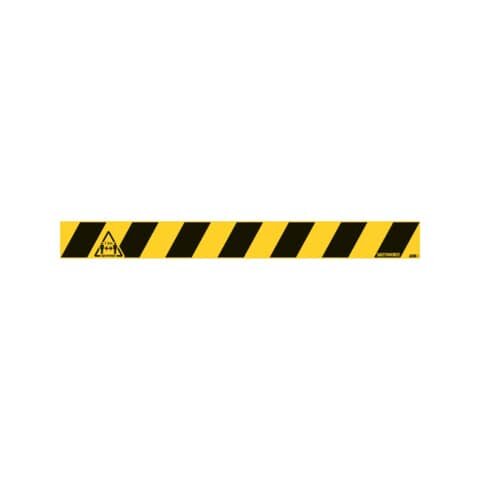 JALEMA Bodenmarkierung "Bitte 1,5 m Abstand halten" - 800 x 80 mm, gelb-schwarz