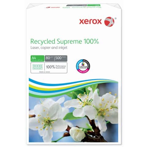 XEROX Recycled Supreme 100% - 80 g/qm, A4, 500 Blatt, weiß