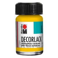 MARABU Decorlack Acryl - Mittelgelb 021, 15 ml