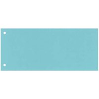 Q-CONNECT Trennstreifen - 190 g/qm Karton, blau, 100...