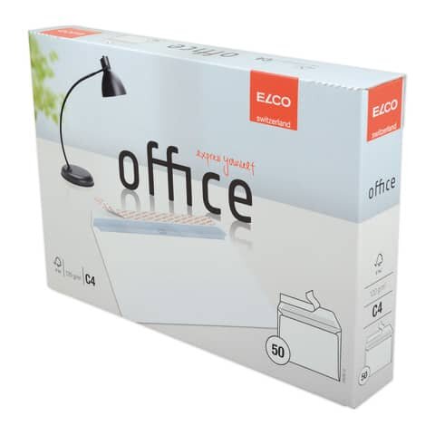 ELCO Briefumschläge office DIN C4 ohne Fenster hochweiß haftklebend 50 St.