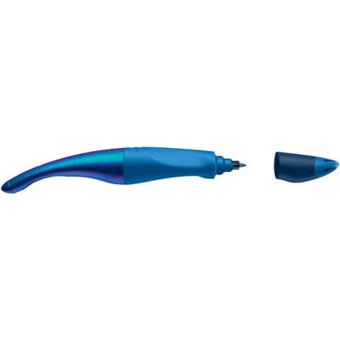 STABILO Tintenroller EASYoriginal Linkshänder - Holograph Edition blau, inkl. Patrone