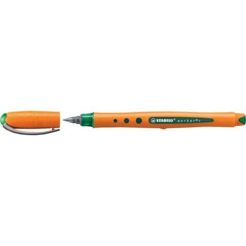 STABILO Tintenroller - worker+ - fein - Einzelstift - grün