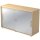 Hammerbacher Schiebetürschrank - 2OH, 120 cm, Relinggriff, Ahorn/Silber