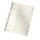 LEITZ 4323 Zahlenregister - 1-5, A4, Karton, 5 Blatt, grau