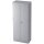 Hammerbacher Garderobenschrank - 80 x 200,4 x 42 cm, Konstruktionsboden/Kleiderstange/Sockelblende, Grau/Grau