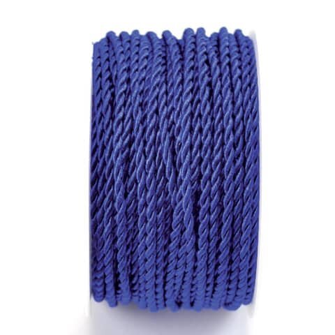 GOLDINA Kordel - 3 mm x 25 m, ultramarin