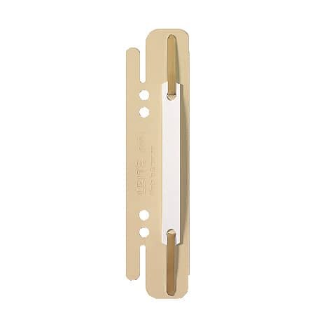 LEITZ 6130 Einsteck-Heftstreifen, PVC, sand, 25 Stück