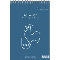 HAHNEMÜHLE Skizzenblock - A4, 120 g/qm, 50 Blatt