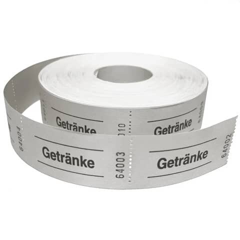 WOLF & APPENZELLER Gutscheinrolle "Getränke" weiß