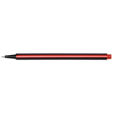 Q-CONNECT Fineliner 0,4 dreieckig rot
