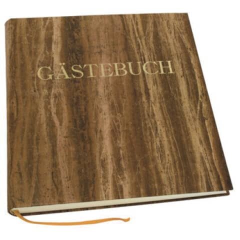 DFW Gästebuch - braun, 270 Seiten, blanko, Einband Papyrus