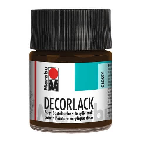 MARABU Decorlack Acryl - Dunkelbraun 045, 50 ml