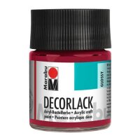 MARABU Decorlack Acryl - Karminrot 032, 50 ml
